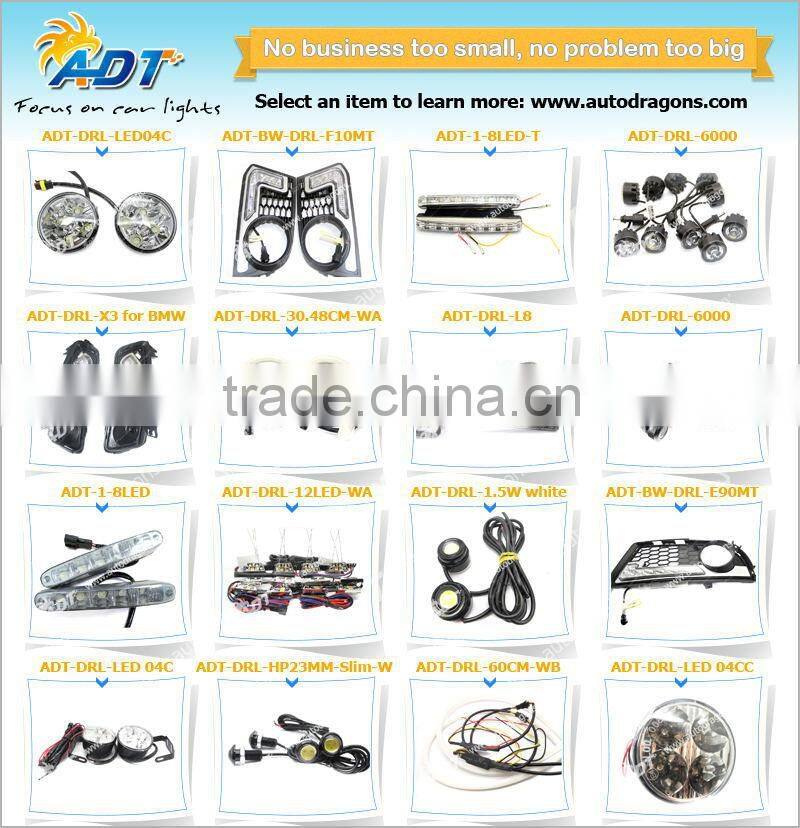 2X Bright 6LED 12V Super White Car Driving Lamp Fog DRL Daytime Running Light