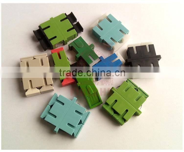 SC/UPC SX Optical Fiber Adapter with Side Shutter without Flange