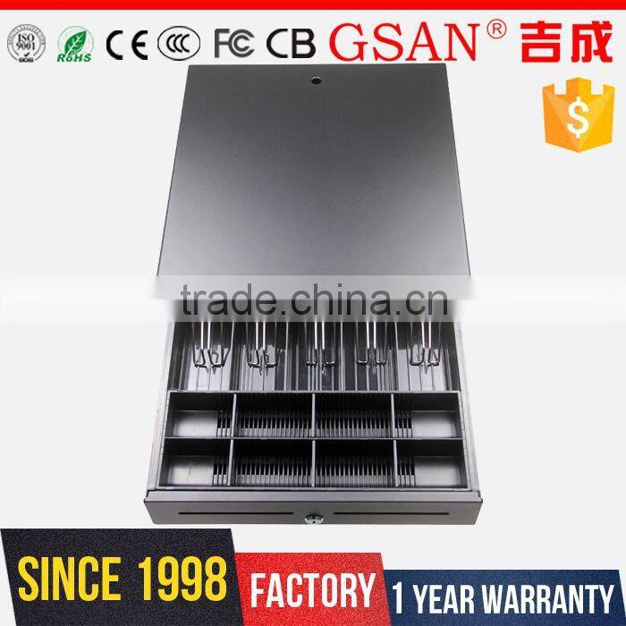 GS-405A GSAN 2016 new product 4 bills 8 coins RJ11 metal POS cash drawer