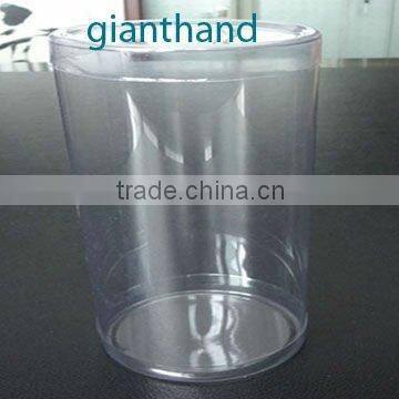 pvc/PET round can plastic box
