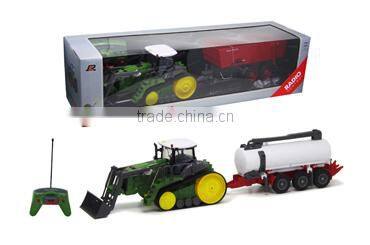 1:28 RC Farm Tractor Radio trucks with trailer toystractors for sale