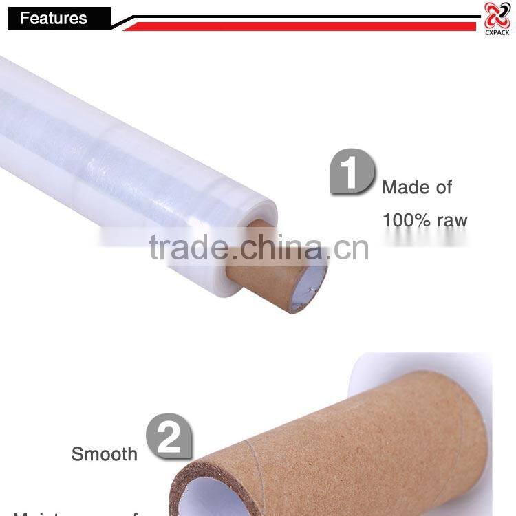 cheap stretch wrap clear extended paper core film