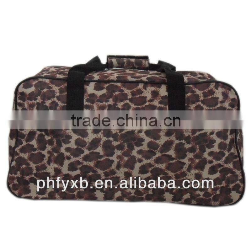 2014 china factory new design rolling dufful bag with leopard print,hot-selling travel bags