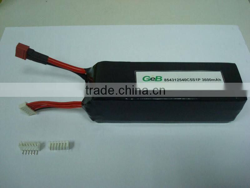 40C 18.5v cheap lipo rc batteries pack 3600mAh