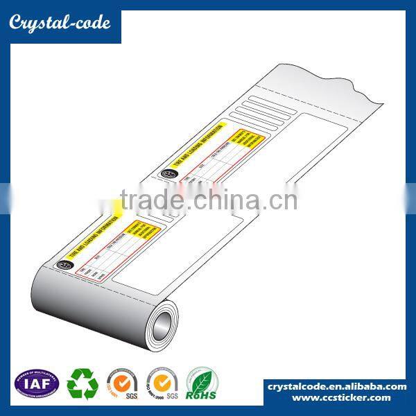 Factory price PET tire label,rubber label for tire