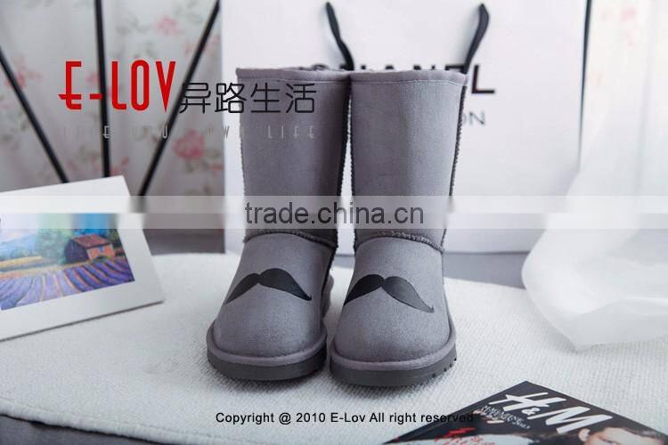 2015 hot sales high quality and cheap women ankle boots with fur