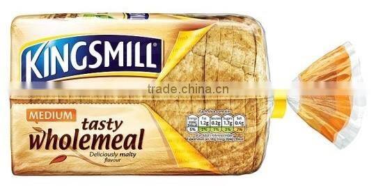Plastic Bread Packaging Bag heat seal flat bag for food