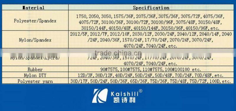 Lycra yarn lycra covered yarn 40/70 lycra spandex covered nylon yarn for TOP-GRADE SOCKS