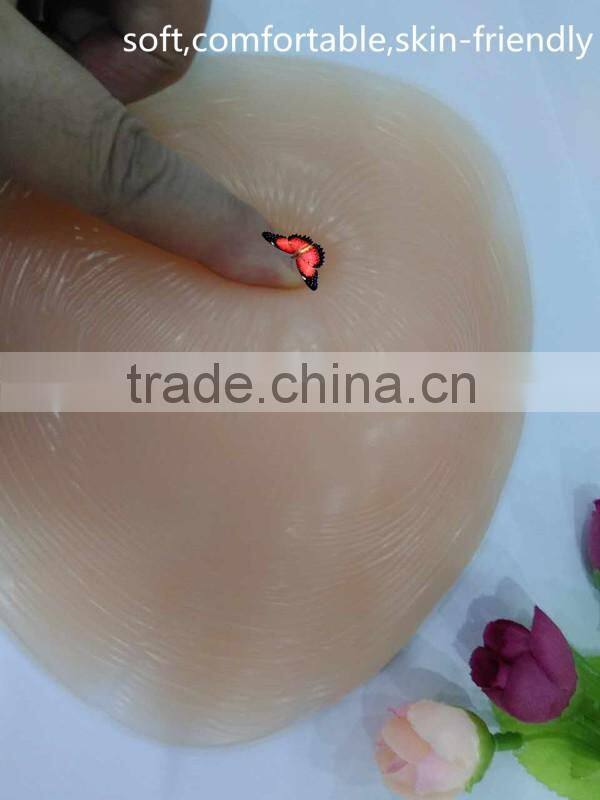 New style triangle shape super breathable silicone fake breast for mastectomy breast cancer woman good helper false boobs