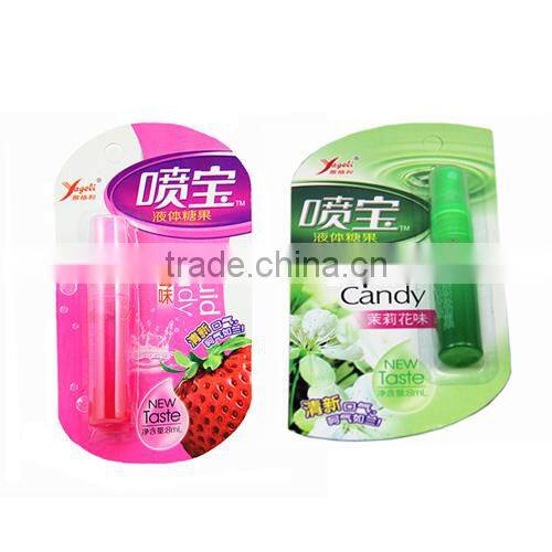 Fresh spray fruity lollipop/liquid/hard candy VC-L032