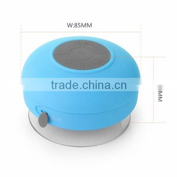 Wireless Stereo Shockproof Shower Waterproof Bluetooth Speaker With Suction Cup For Bathroom,Car,Outdoor Use