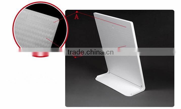 2015 new design 6''*9'' plastic ''L'' shaped sign holder Menu holder
