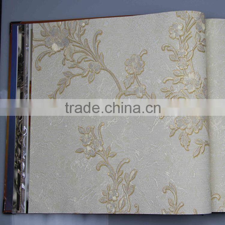 new catalog of 2014 pvc deep embossed wallpaper Italian style Alpha 80501 waterproof soundproof
