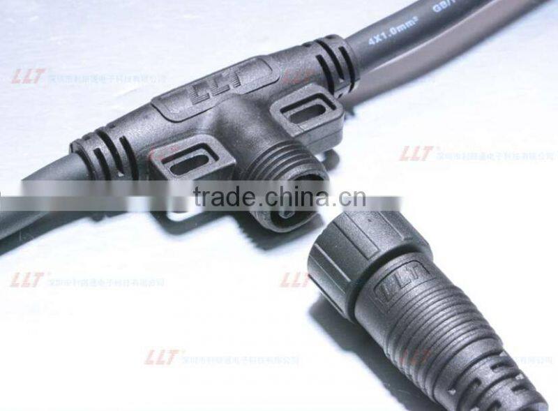 LLT Hot Sales M16 wire distributor led lighting system waterproo T connector