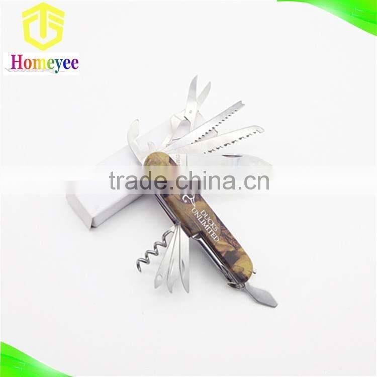 11 in 1 Multi-function knife with camouflage handle