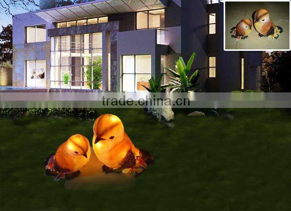 LED garden bird lamp