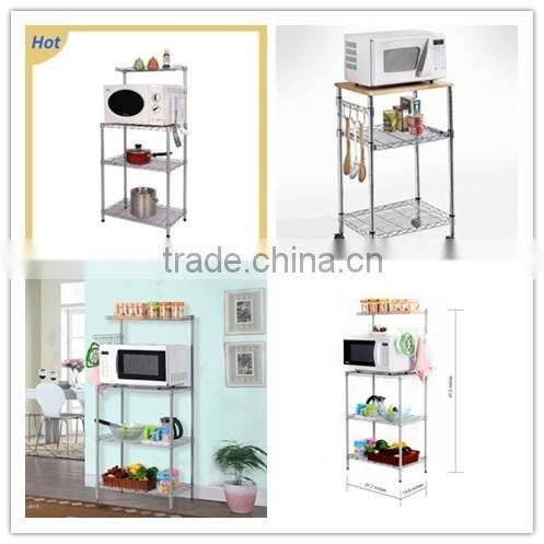 Kitchen Microwave Oven Rack with Shelves