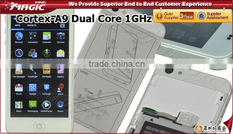 4.0'' Two SIM Cards WCDMA GSM Android Mobile Phone 8.0MP camera