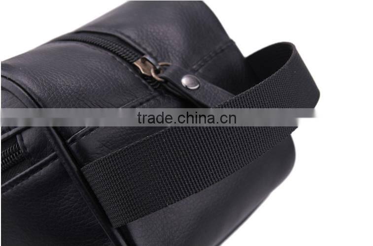 Factory direct hot new products for 2015 leather washing bag