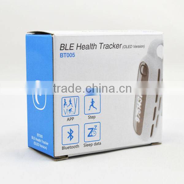 portable four colors V4.0 mini bluetooth tracker compatible with IOS system for health