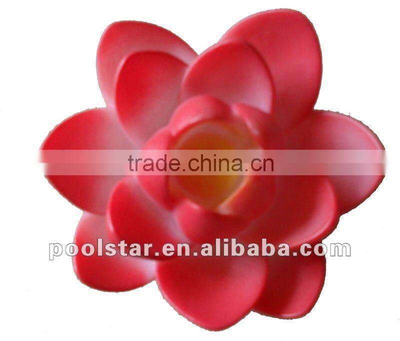 Purple PVC Swimming Floating Pool Light, LED Flower Light P1964
