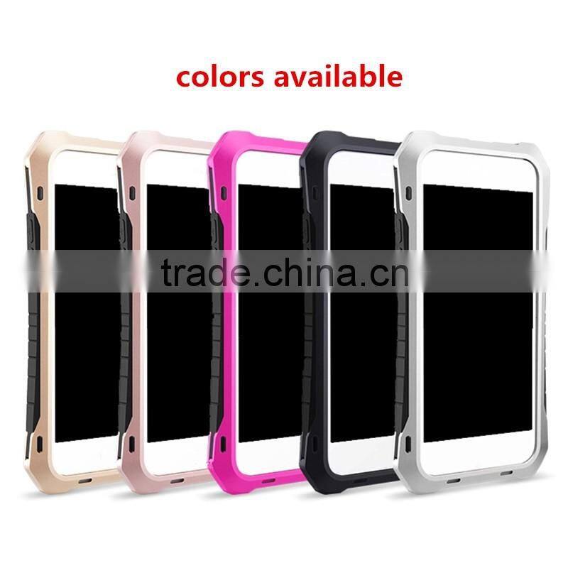Luxury aluminum metal frame rubber silicone bumper hard case cover for Xiaomi mi4i for Samsung galaxy mega 6.3 for Sony