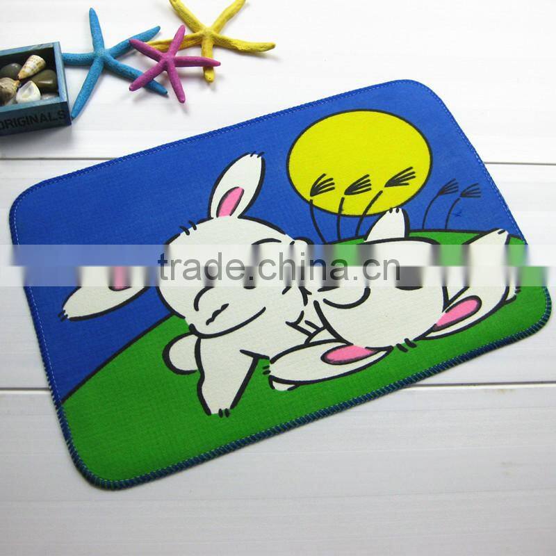 non-woven fabrics mat cartoon print kid's rugs