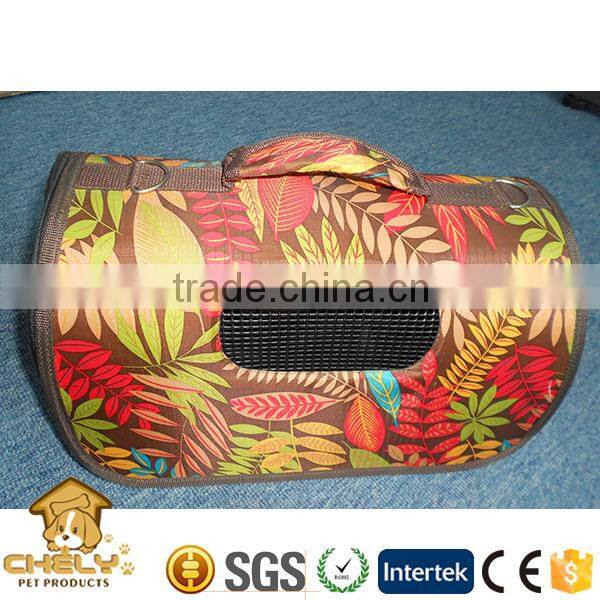 Foldable pet carrier, pet carrier bag, pet travel crate with fashion printing
