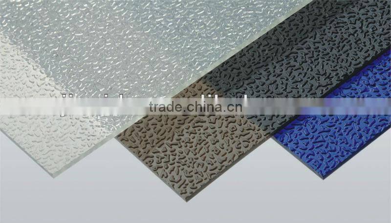 4mm Transparent Polycarbonate Solid Particle/Embossed polycarbonate Sheet
