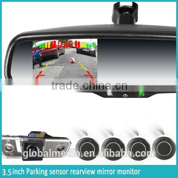 OEM GERMID car parking sensor mirror with backup camera display auto-dimming