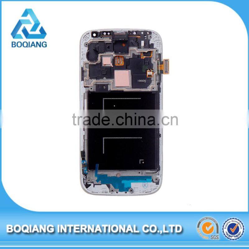 High quality lcd touch screen for samsung galaxy s4 display with frame
