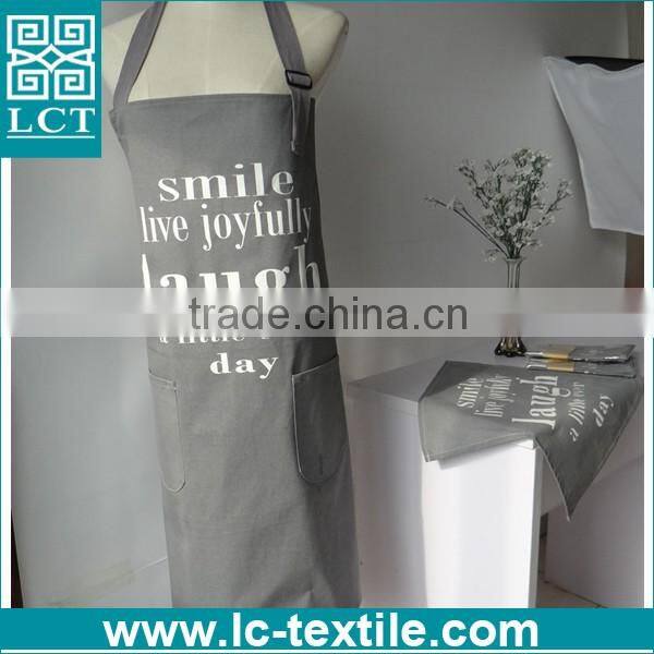 nordic style plain cotton mens duck canvas apron with custom logo