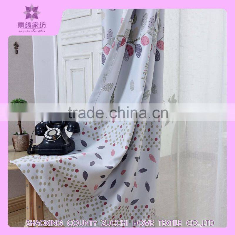 Home designs supplier Small MOQ Customized printed window curtain