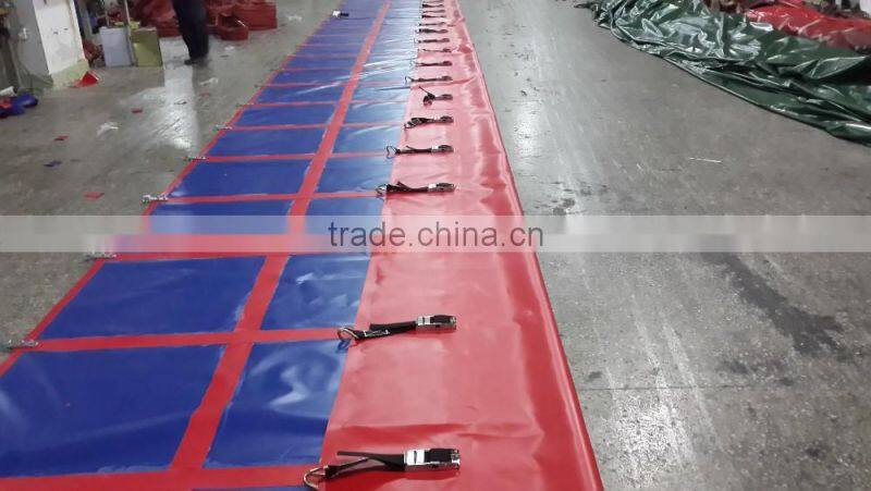 Super Quality Fire Retardant Waterproof Truck Side Curtains Tarpaulin, Durable Printed Container Side Curtain Tarpaulin