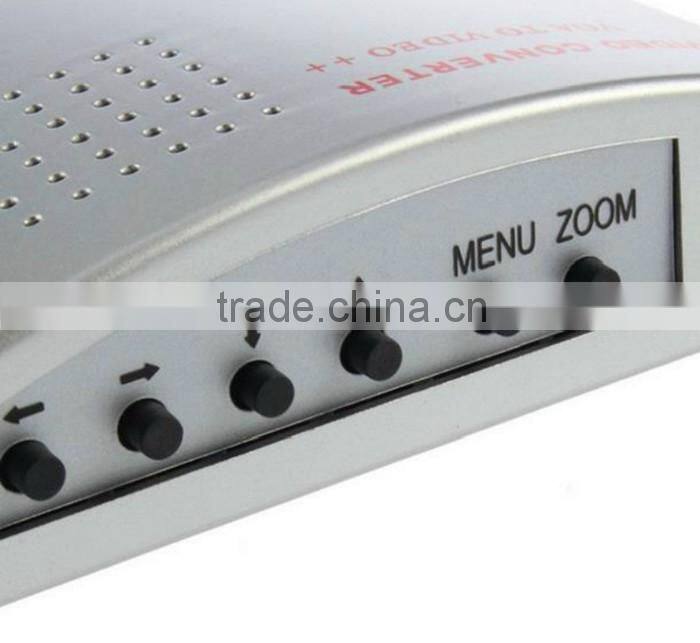 Computer Laptop PC VGA To Video Universal PC VGA to TV AV RCA Signal Adapter Converter Video Switch Box Supports NTSC PAL system