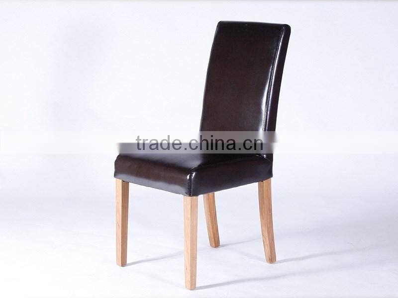 Factory price wooden chair leather dining chair used for hotel restaurant