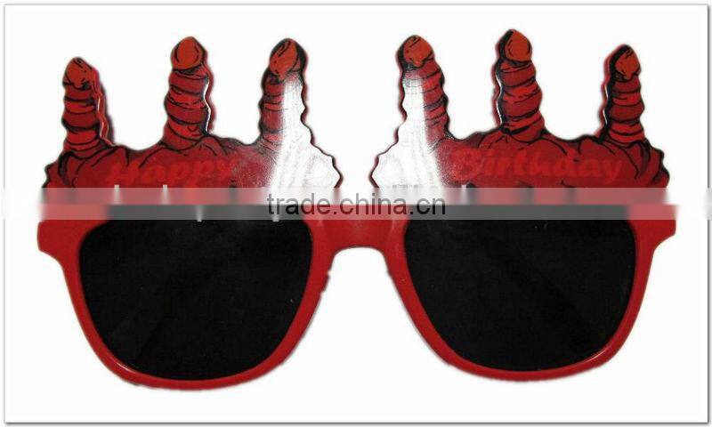 funny party sunglasses with yellow