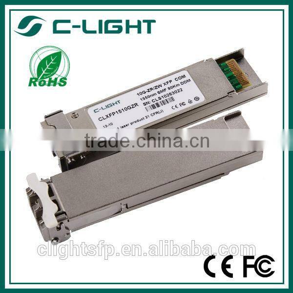 OEM/ODM Factory Price 10G XFP ZR 100km 1550nm LC DDM Compatible Finisar Multi-protocol RoHS Compliant CE/ROHS/FCC/TUV/ISO9001