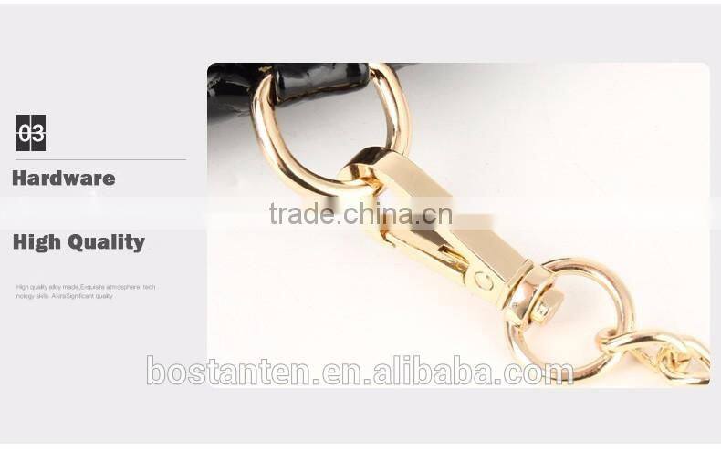 fashion women leather beach bag chain sling shoulder bag