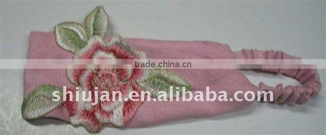 Fahion embroidery flower fabric hair accessories headband