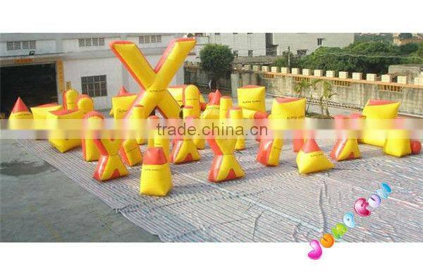 Small bricks bunker inflatables paintball obstacle