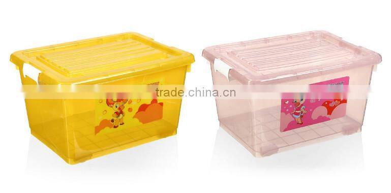 Plastic storage boxes for clothes multi-use storage bins