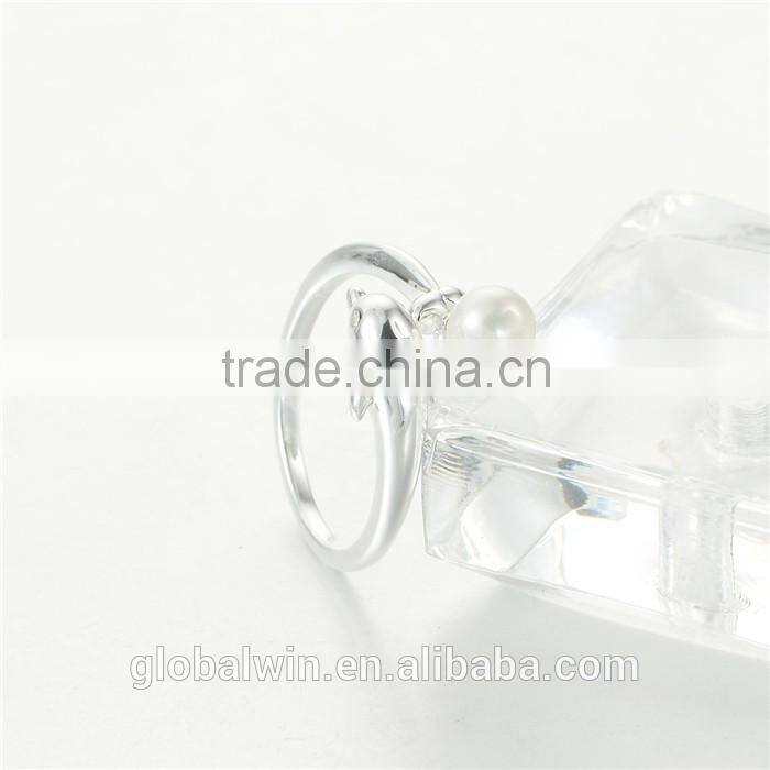 Engagement Gift Freshwater Pearl Solid Silver Rings For Sale