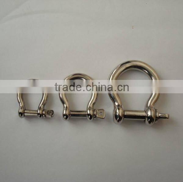 stainless steel D shackle for lifting