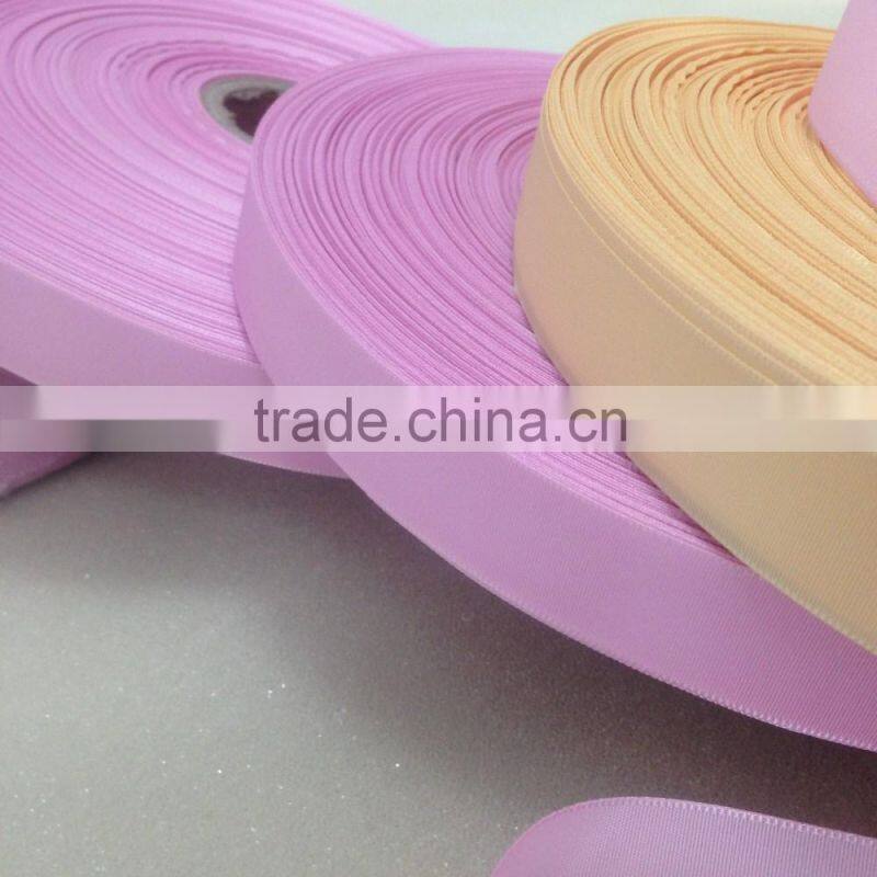 High quality satin ribbon,100% polyester plain woven label fabric, polyester label tape for underwear labels