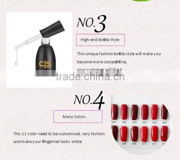 2016 new fashion 10ml UV LED Soak Off nail art UV gel polish red wine gel polish