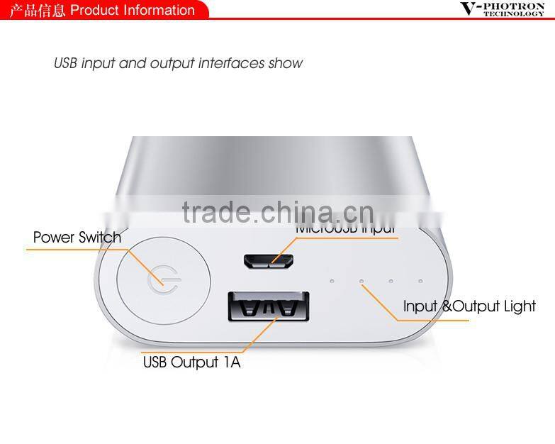 High Capacity portable mobile power bank 20000mah from Factory supply