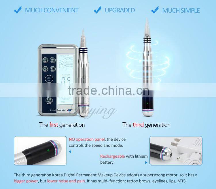 Portable permanent make up pen eyebrow tattoo machine