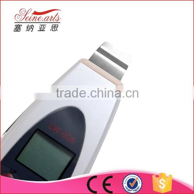 LCD ultrasonic skin scrubber with CE lw-006