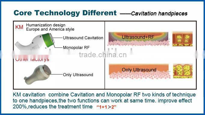 Cosmetic ultrasonic cavitation body contouring machine